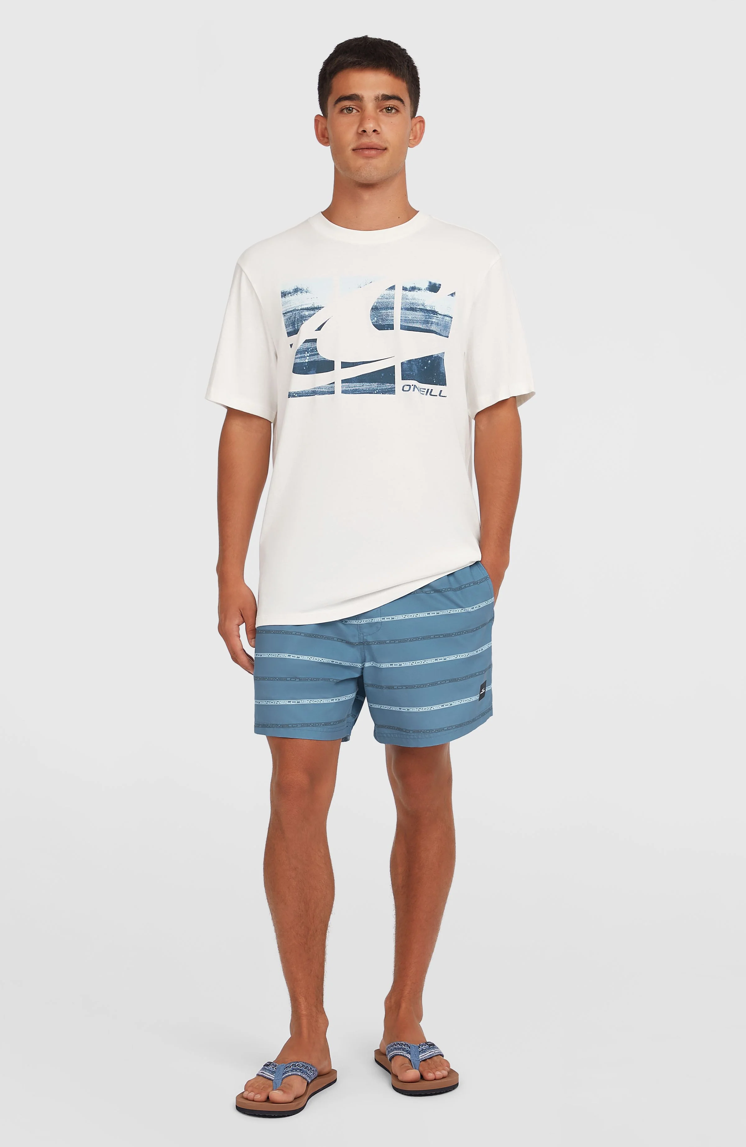 Cali First 15'' zwembroek | Blue O'Neill Stripe - Image 4