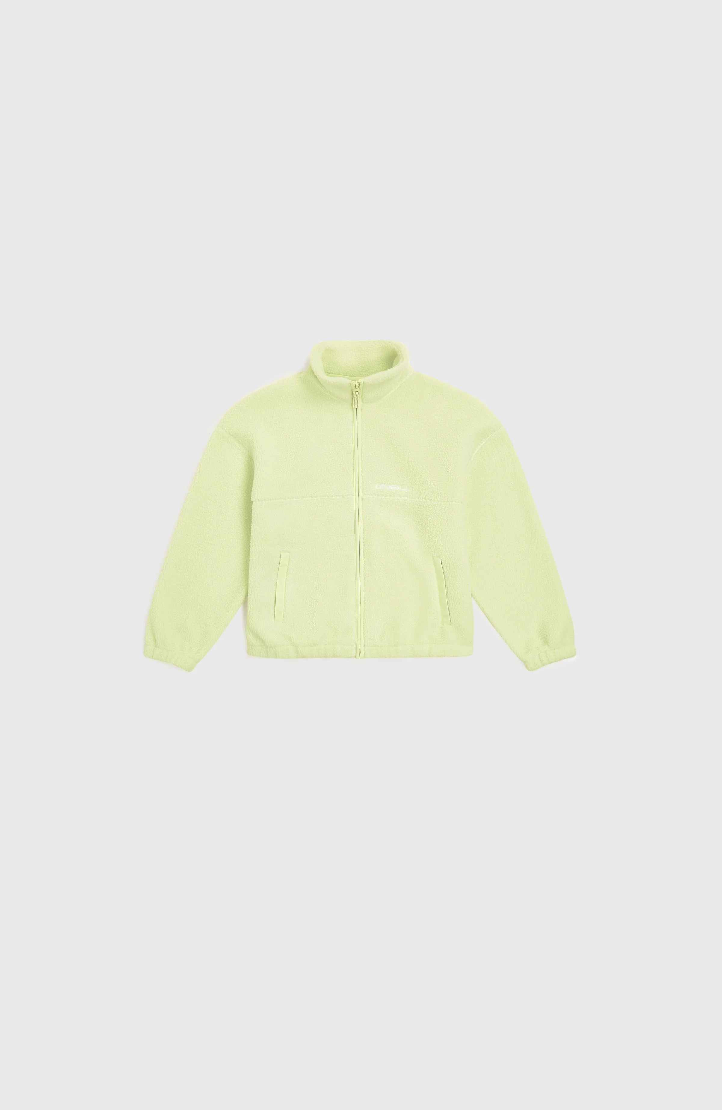 High-Pile fleecevest met volledige rits | Lime Wash - Image 5