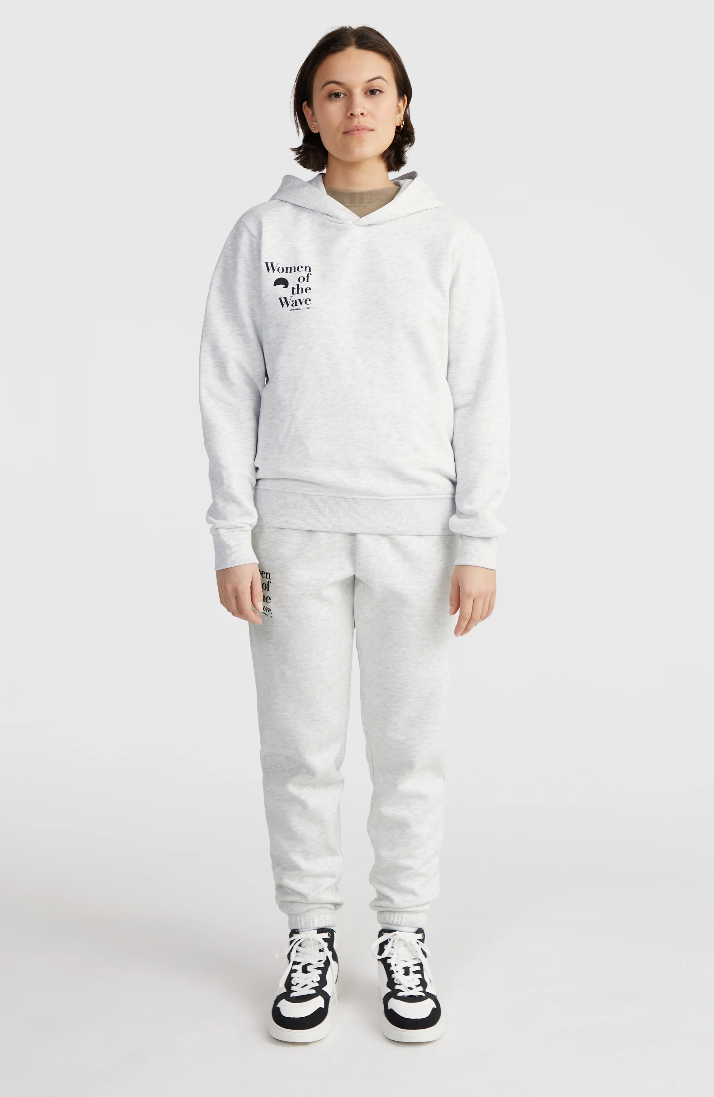 Women of the Wave hoodie | White Melange - Image 5