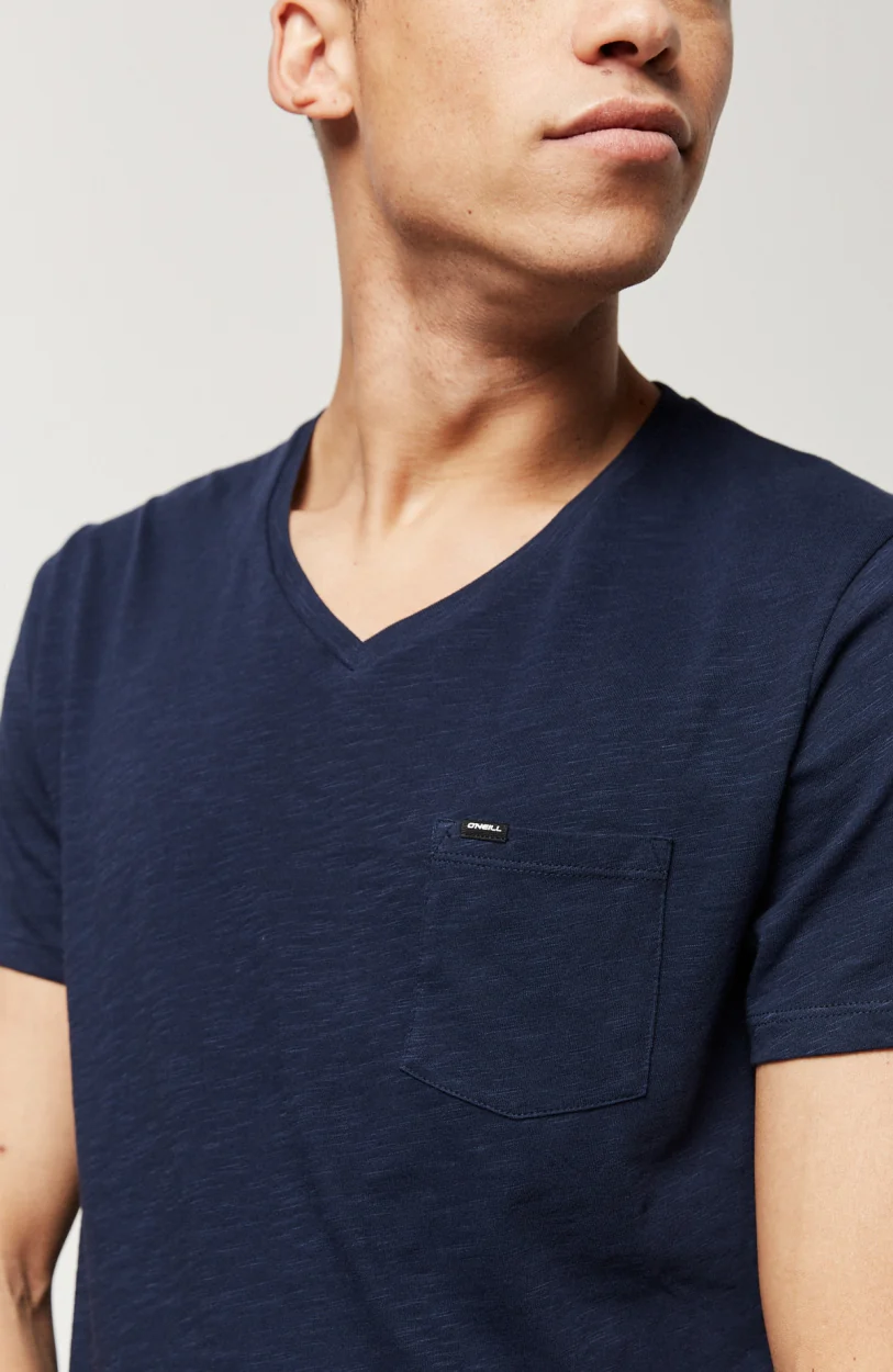 Jack's Base V-Neck T-Shirt | Ink Blue -A - Image 7