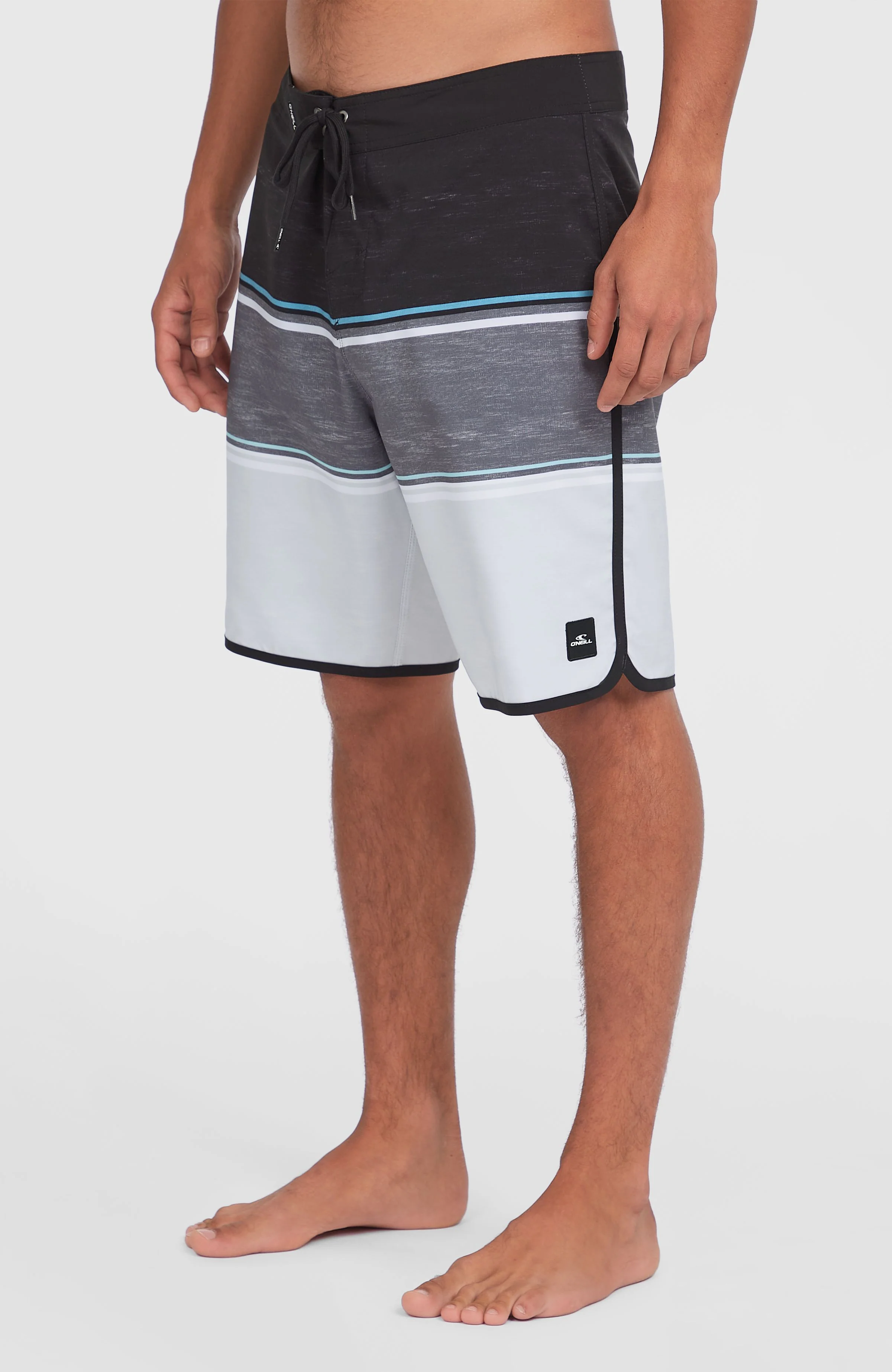 Lennox Scallop 19'' boardshort | Black Out Colour Block - Image 3
