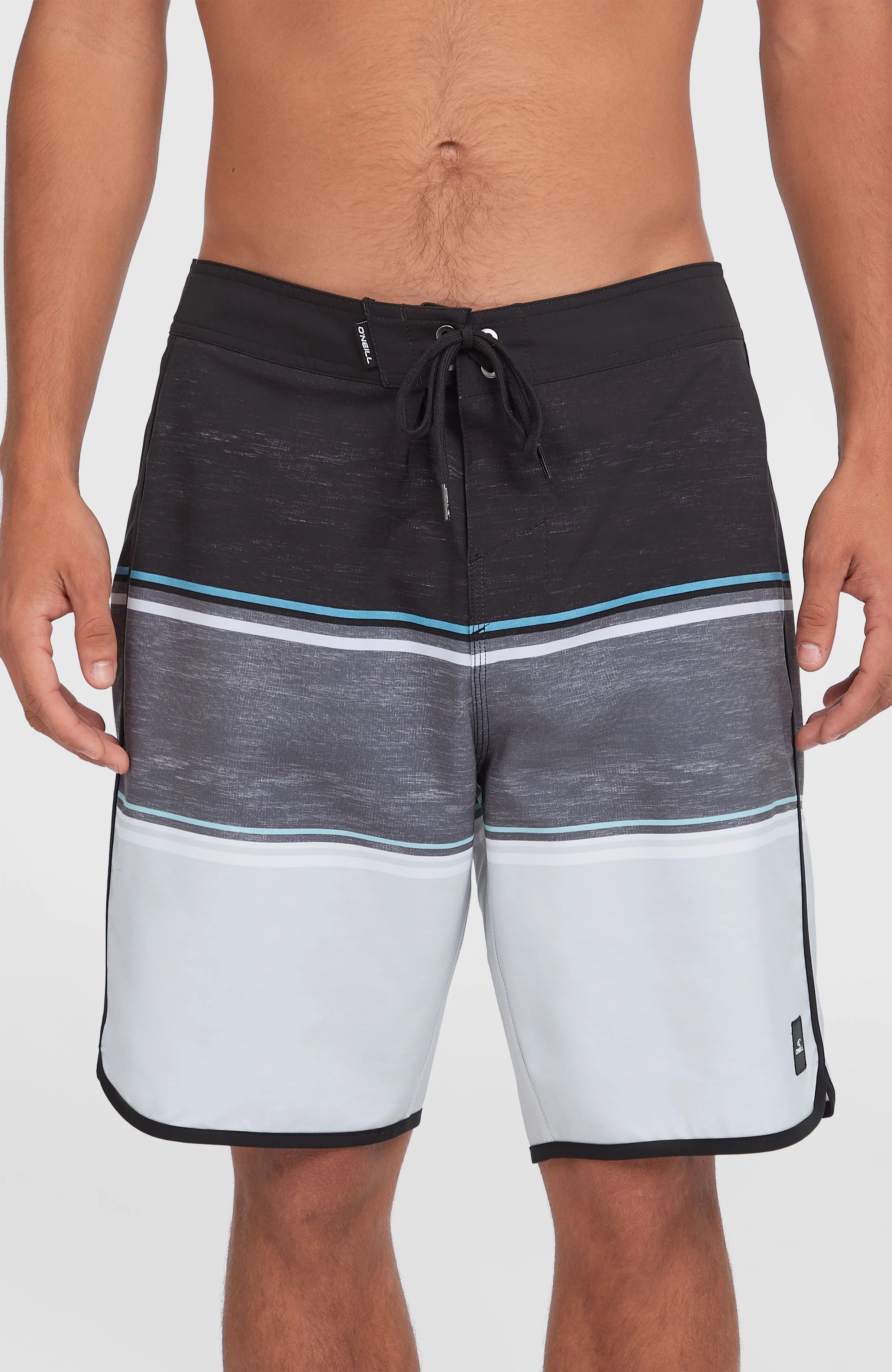 Lennox Scallop 19'' boardshort | Black Out Colour Block - Image 4