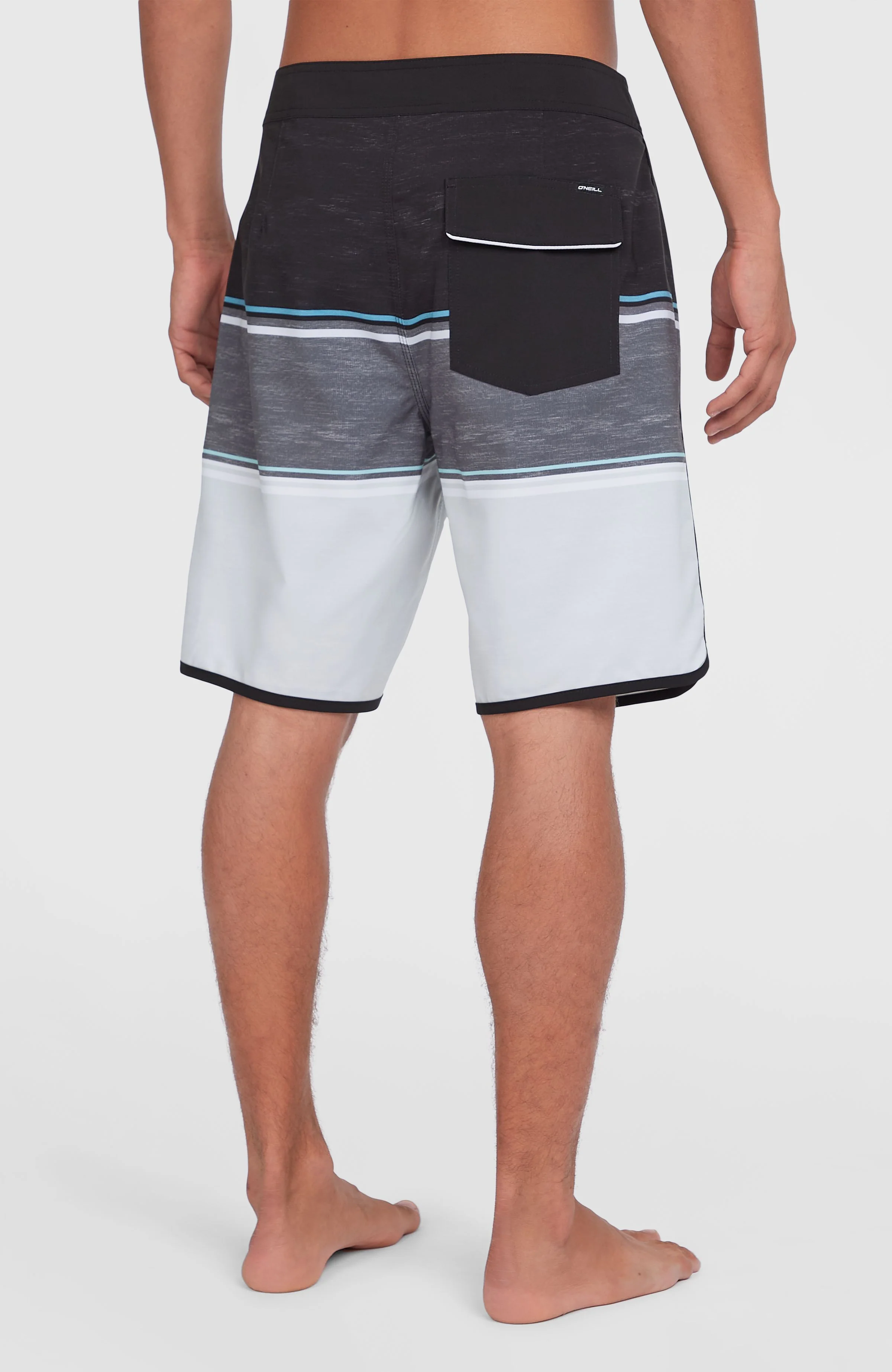 Lennox Scallop 19'' boardshort | Black Out Colour Block - Image 5