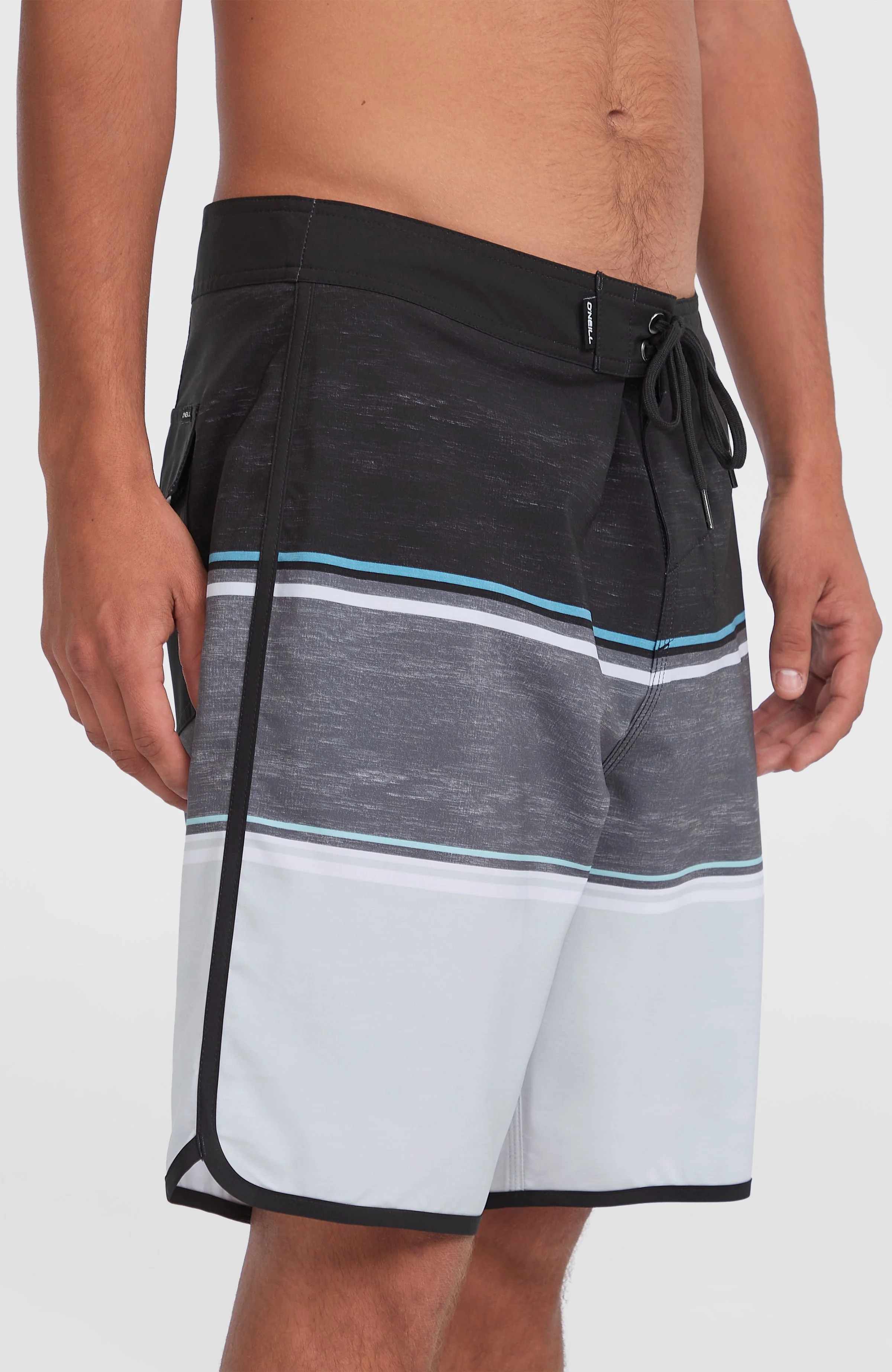 Lennox Scallop 19'' boardshort | Black Out Colour Block - Image 6