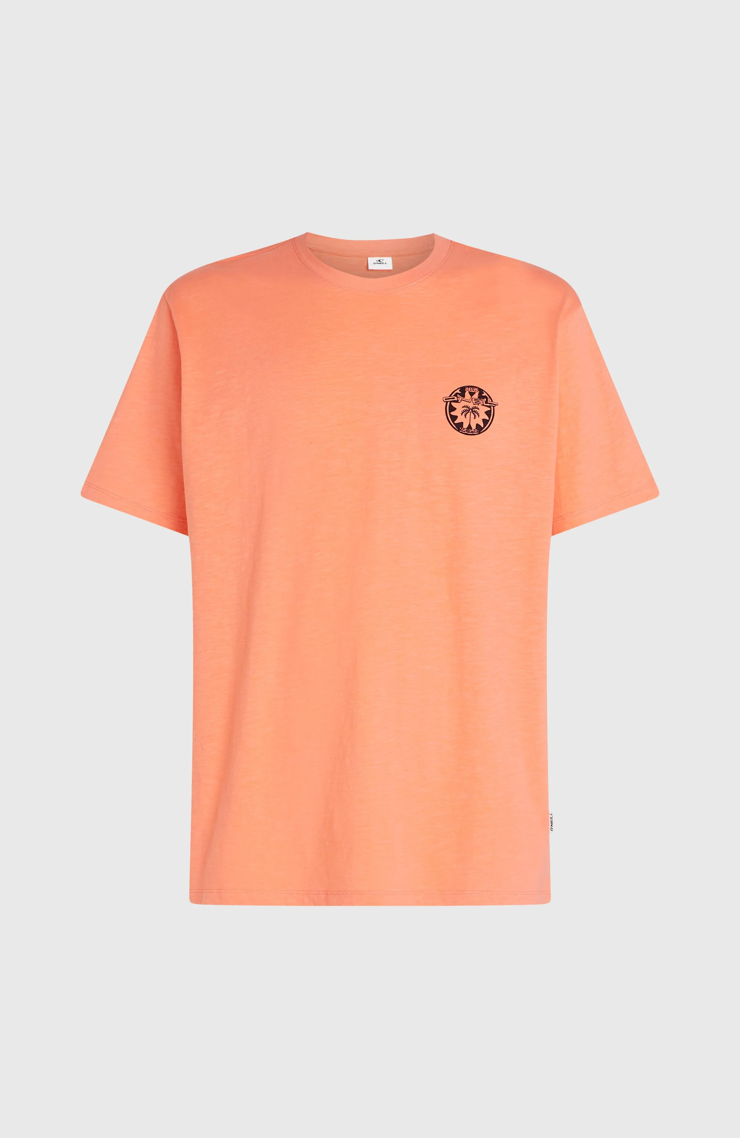 O'Neill Slub Back-Print T-shirt | Funky Peach - Image 5