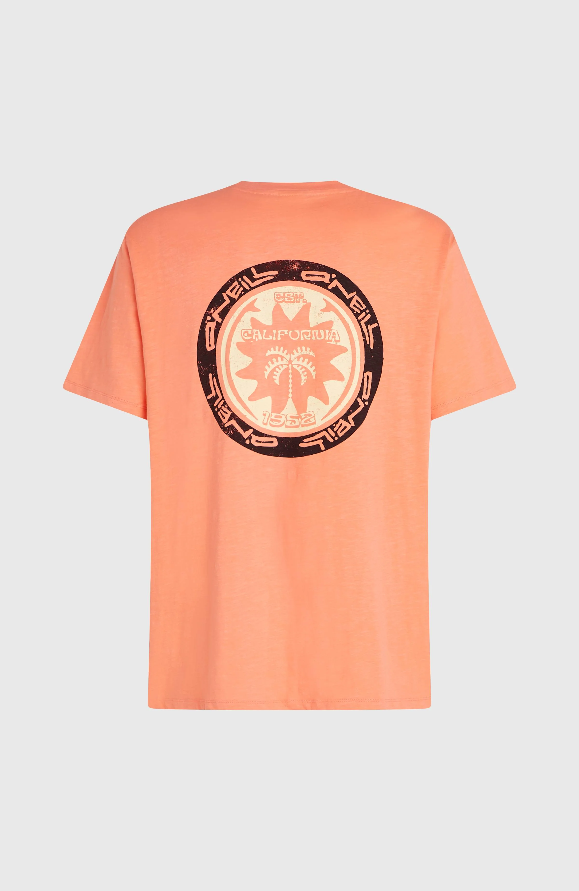 O'Neill Slub Back-Print T-shirt | Funky Peach - Image 6