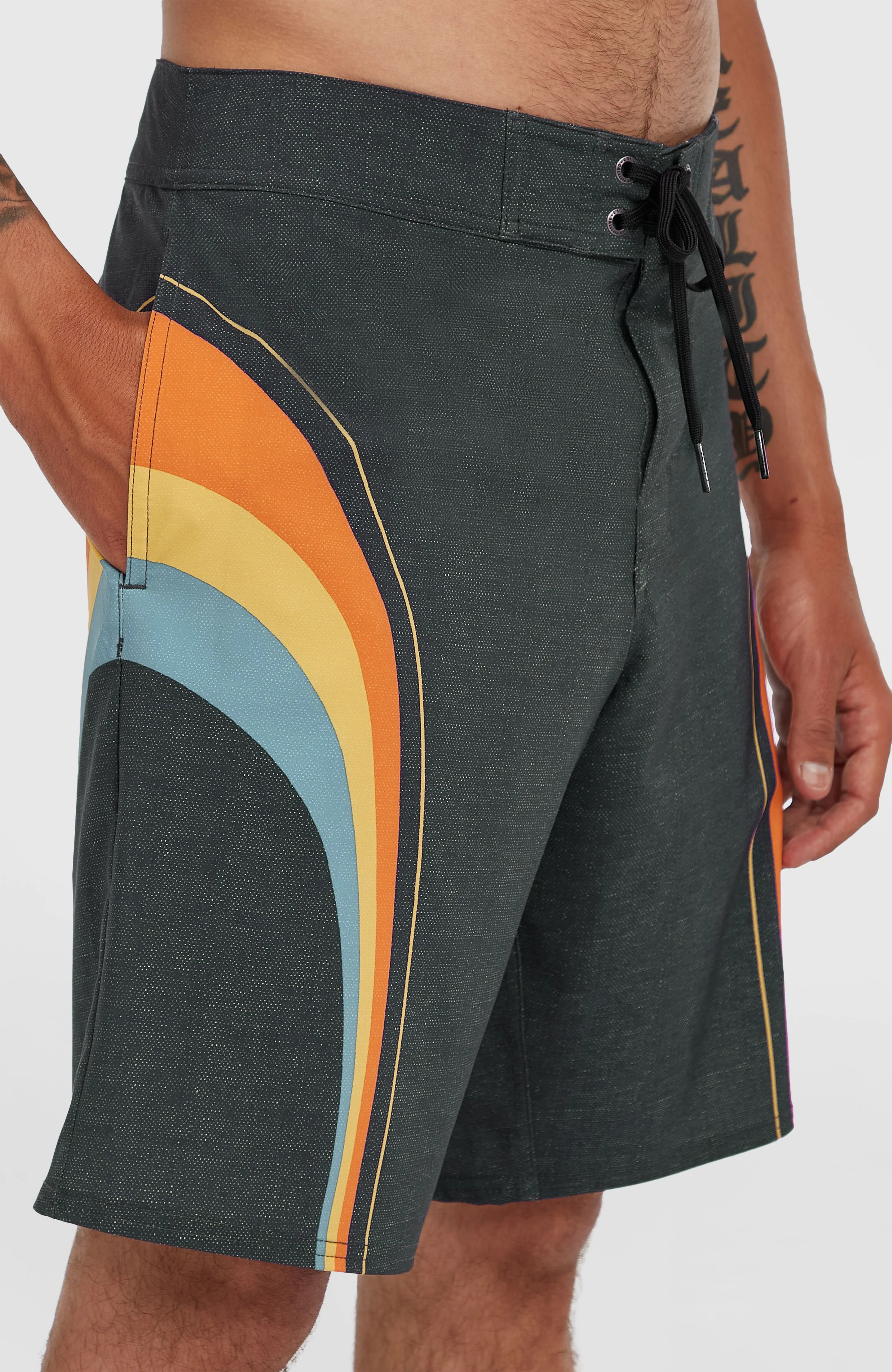 O'Riginals Longboard 19'' boardshort | Black Originals Stripe - Image 6