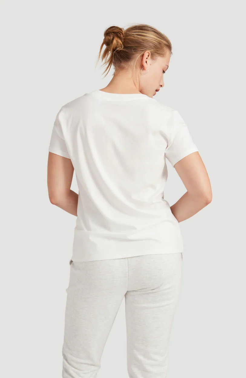 Triple Stack V-Neck T-Shirt | Powder White - Image 10