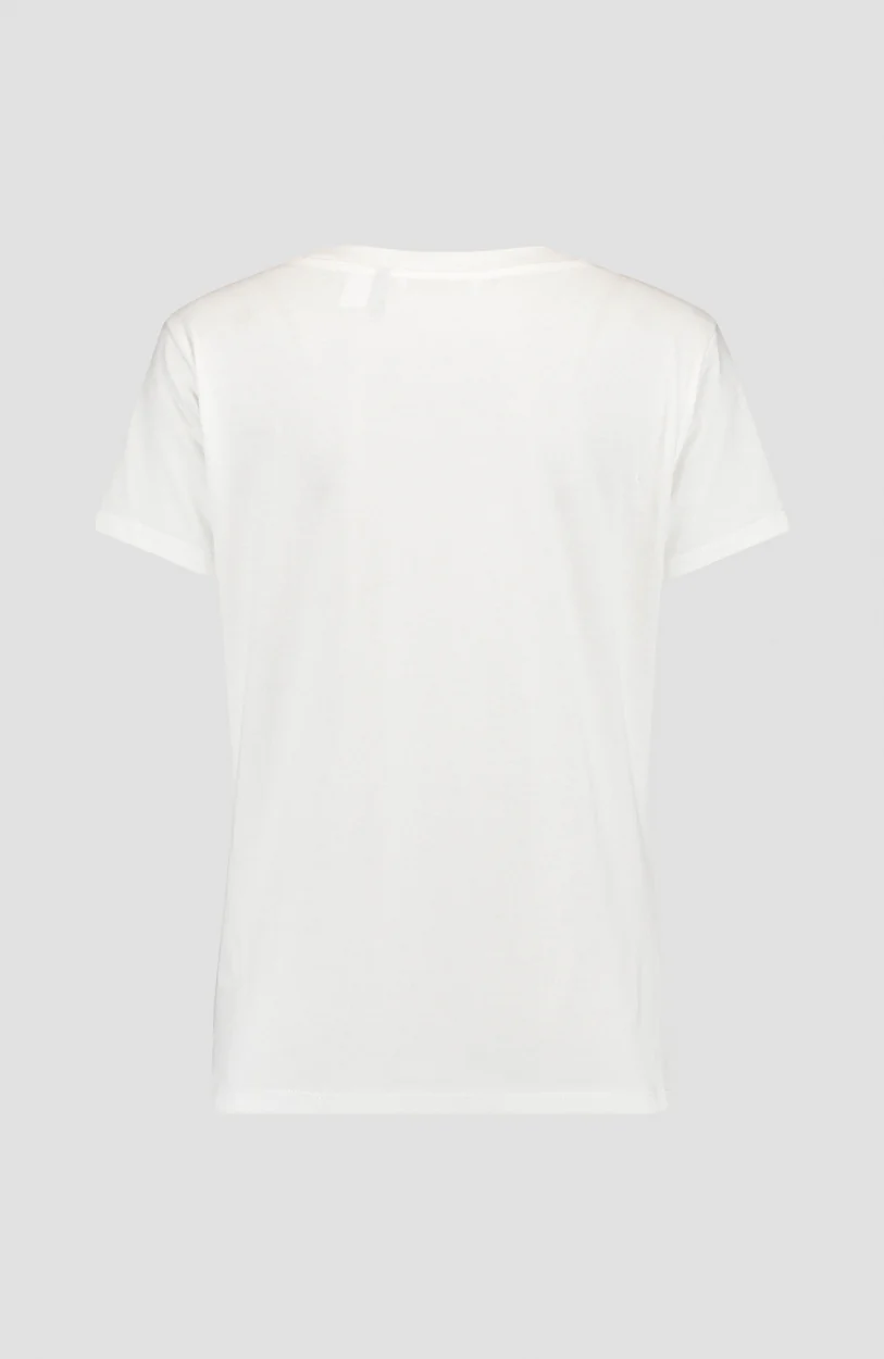 Triple Stack V-Neck T-Shirt | Powder White - Image 8